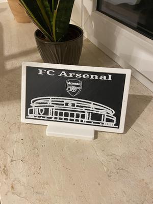Emirates Stadium Arsenal with frame and stand