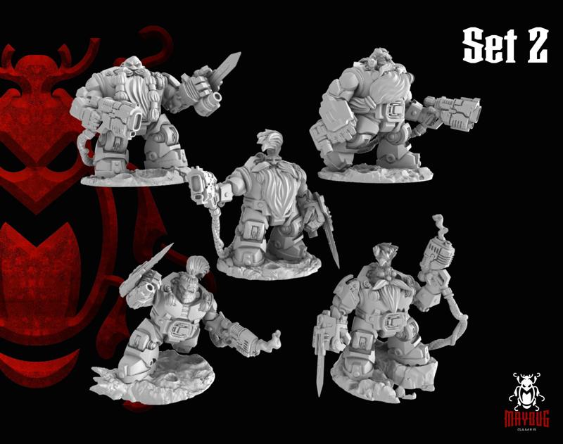 Meteorite Breachers set 2 (32mm heavy armour squats)