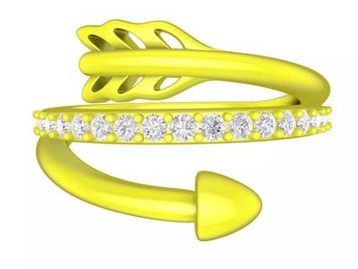 6925 Diamond Arrow Women Ring