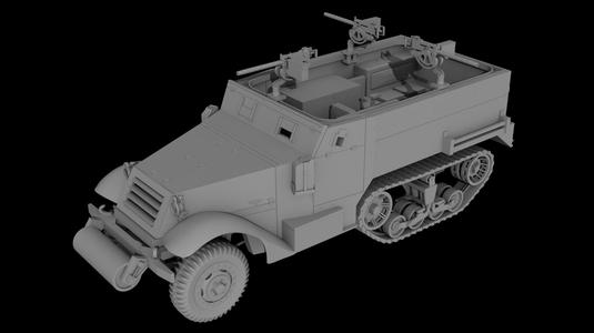 M2 Half-track - 1/35 Scale | 3D Printable STL Miniature