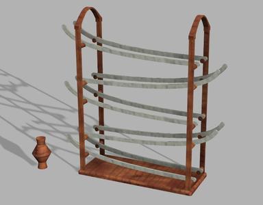 Gravity trail toy
