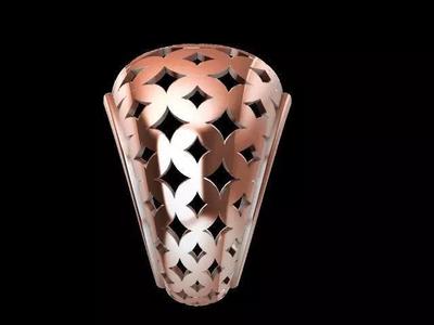 7 Modern jali tile ring  stl verified