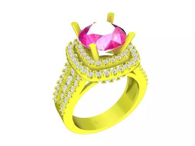 7313 halo diamond engagement ring