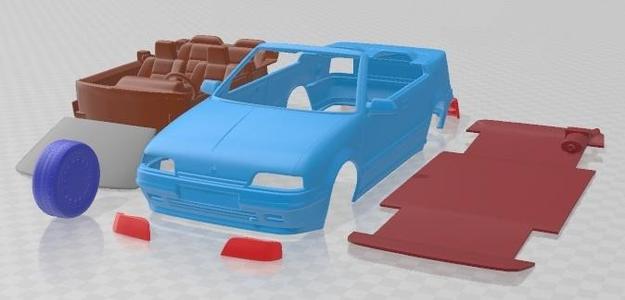 Renault 19 Convertible 1988 Printable Car