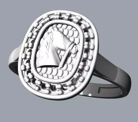 Anel Cavalo Cravejado