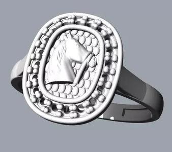 Anel Cavalo Cravejado