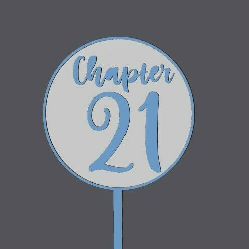 Cake Topper - 21st Birthday - Chapter 21