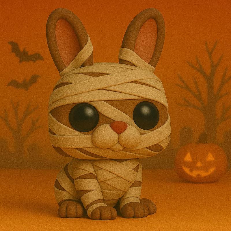 Halloween Mummy Rabbit POP -STL