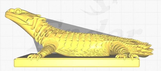 3D model of Smaug giganteus on base