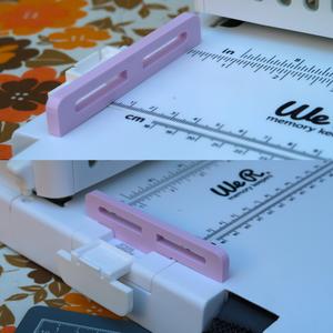 Block for Cinch sliding measurement guide A5 16 holes /scrapbooking - bookbinding