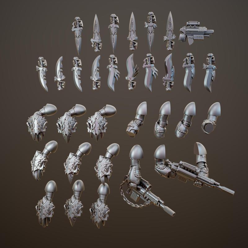 Stealthy Watchers - Arms and Blades pack