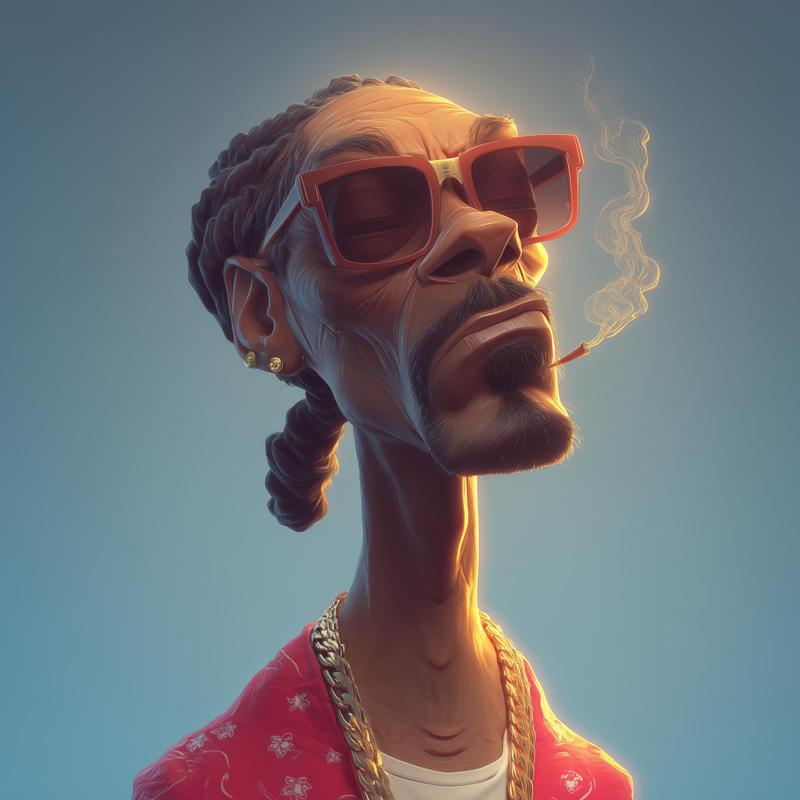 Snoop Dog Figurine 3d Bust