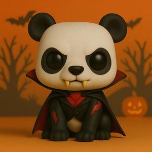 Halloween Vampire Panda POP POP -STL