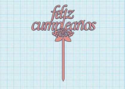 happy birthday topper