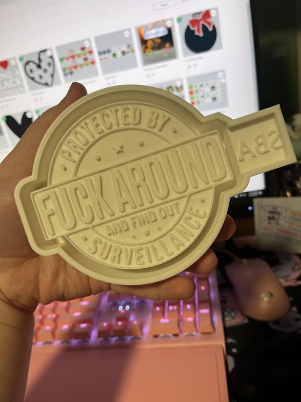 FAFO Surveillance Freshie Mold - 3D Model Mold Box for Silicone Freshie Moulds