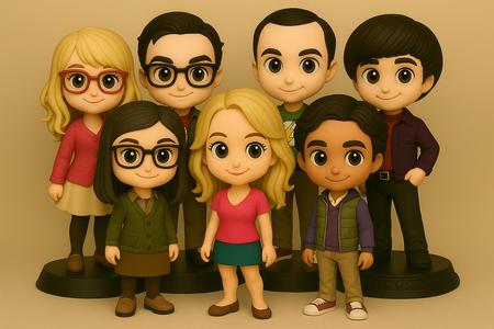 Mega Pack Qposket - The 7 main characters of The Big Bang Theory