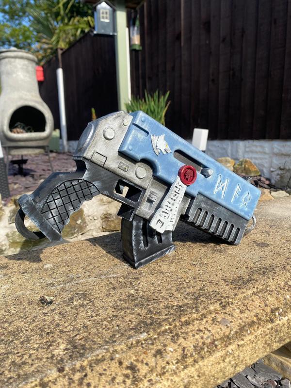 Space Wolves Inspired Bolt Pistol Life Size