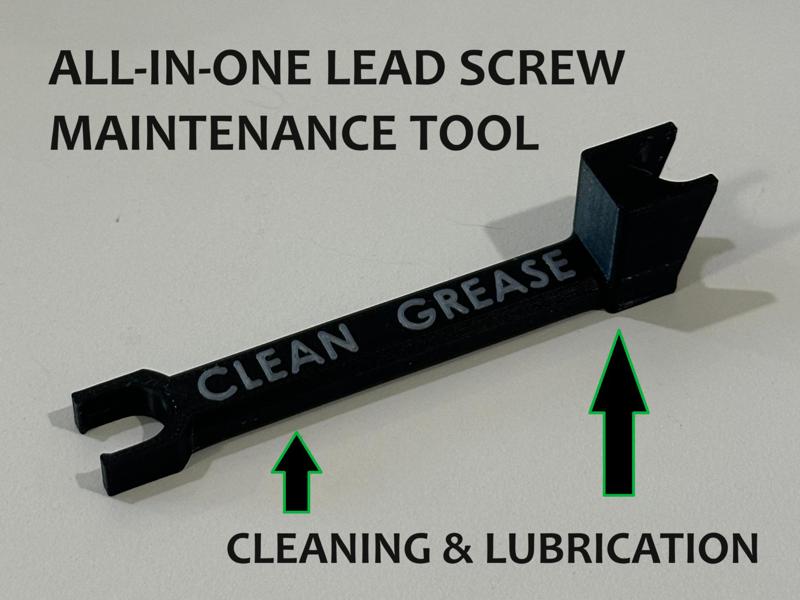 All-in-1 Lead Screw Maintenance Tool
