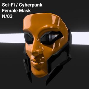Sci-Fi / Cyberpunk Female Mask 03