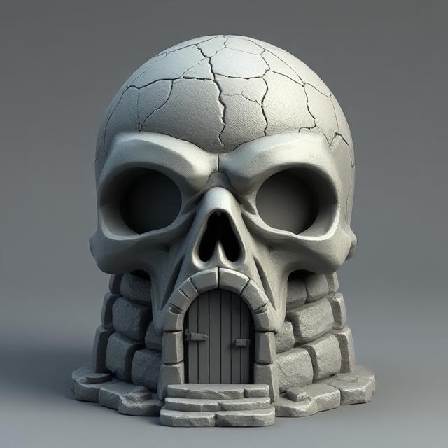 Skull Cottage in the Forest – The Dark Retreat 💀🌲