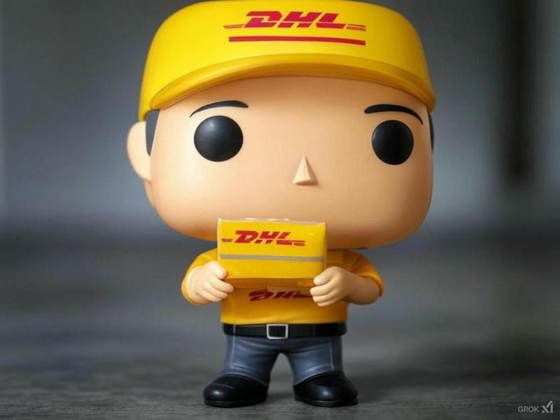DHL Delivery Guy Funko POP Figure - 3D-Printed Late Package Drama, "We Missed You" Chaos (Finally, a DHL driver that arrives on time… in toy form!)