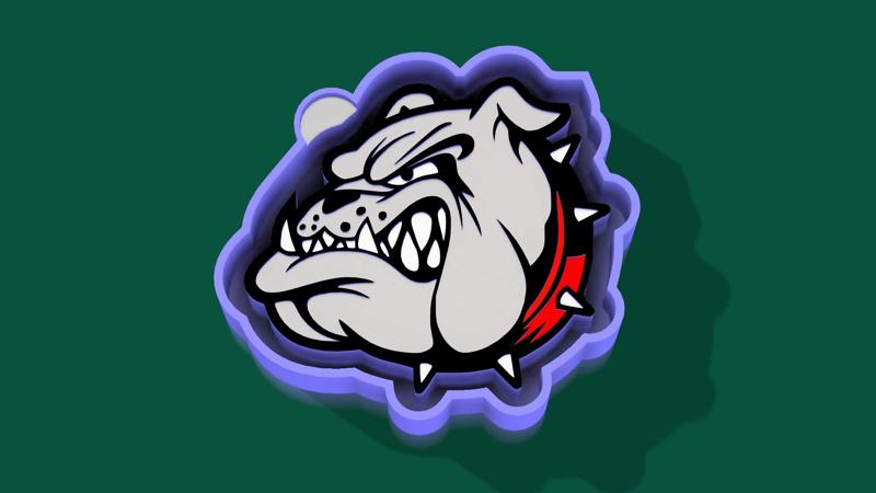 😡🐶 Angry Bulldog Face – Freshie, Keychain & Resin Mold