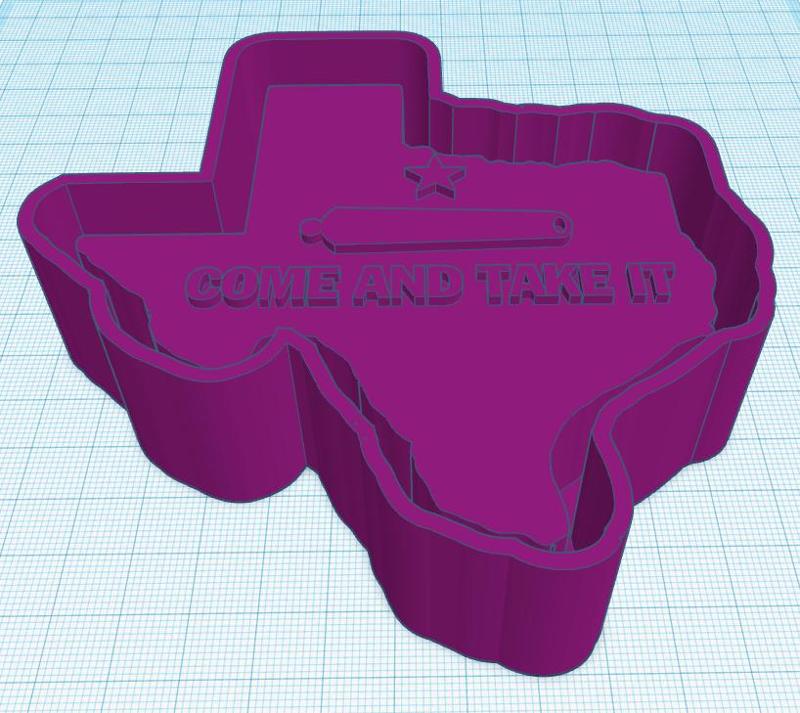 "Come and Take it" (Texas) air freshener mold