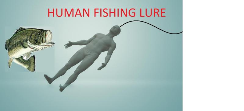 HUMAN Fishing Lure Mold soft plastic