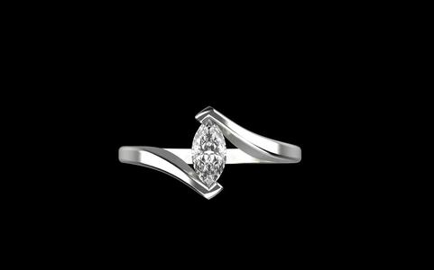 Marquise engagement ring model 1358
