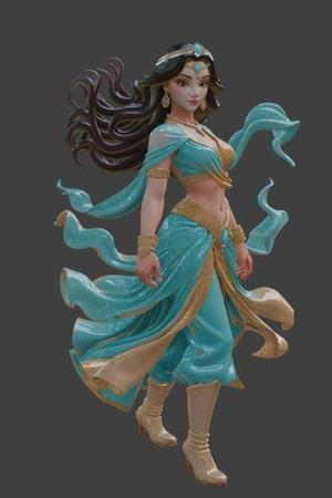 Princess Jasmine Inspired Figurine