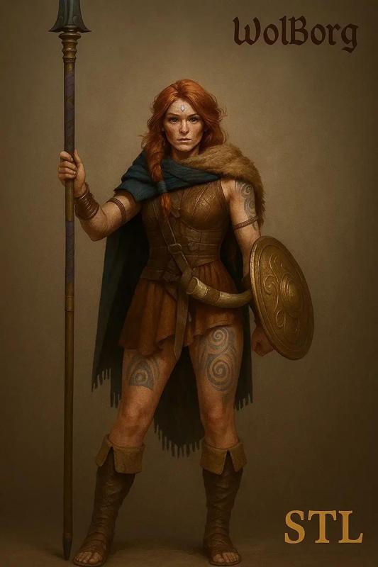 Boudica – Warrior Queen 3D Printable Figurine