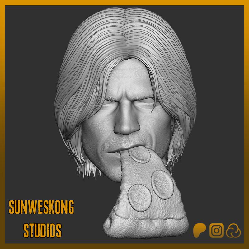 Devil May Cry 5 Dante Pizza Slice Headsculpt