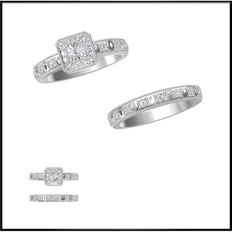 JCD Format Minimalist bridal set rings bridal set ring design