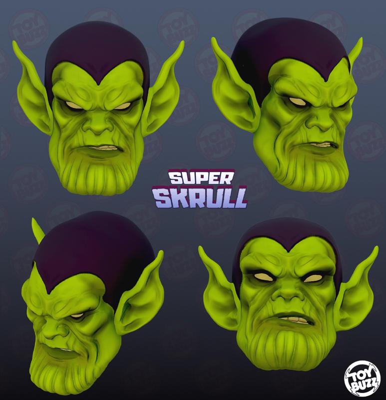 Skrull Custom head Marvel legends