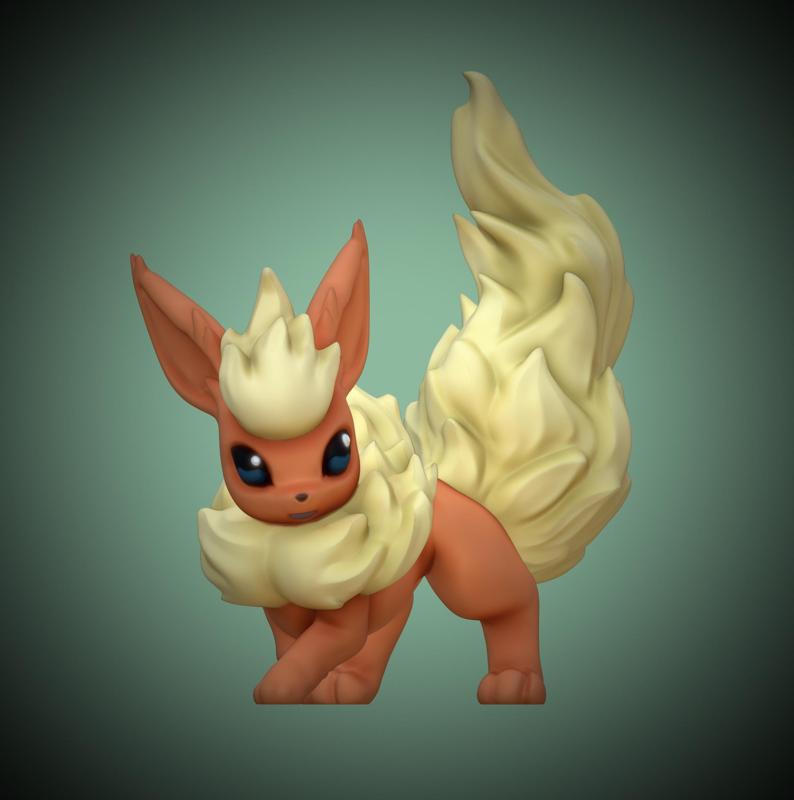 FLAREON POKEMON FIGURINE