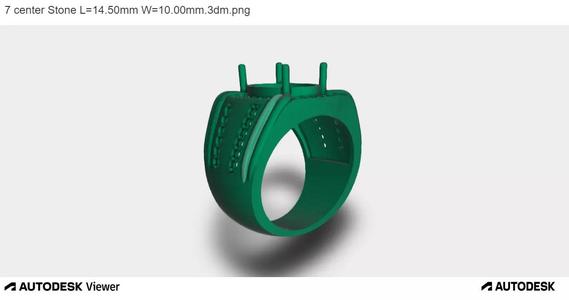 Men Ring with an Oval Cut Center Stone