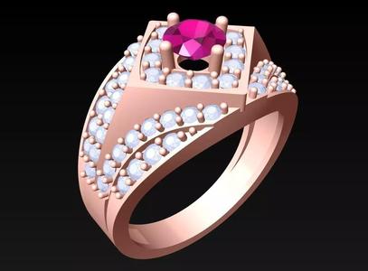 Diamond Ring - Mens Rings -N336