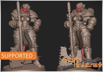 Karlach daughter of Khorn anime figurine