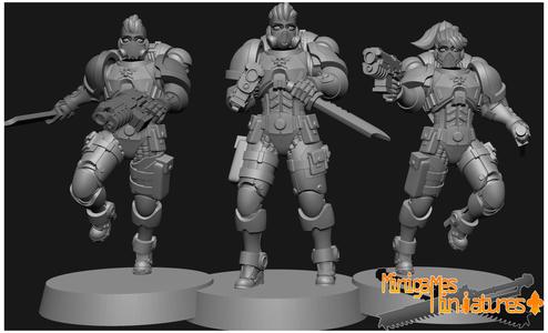 Marines anime figurines