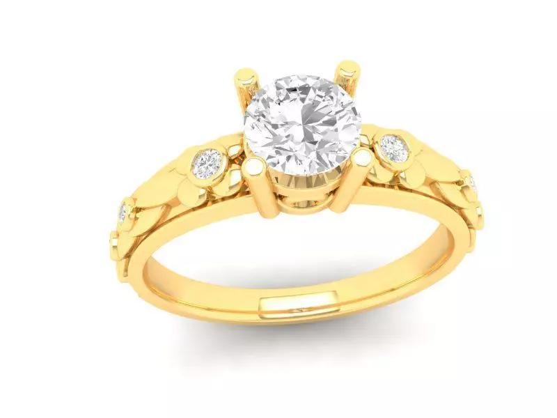 Elegant Solitaire Diamond Engagement Ring for Women  506