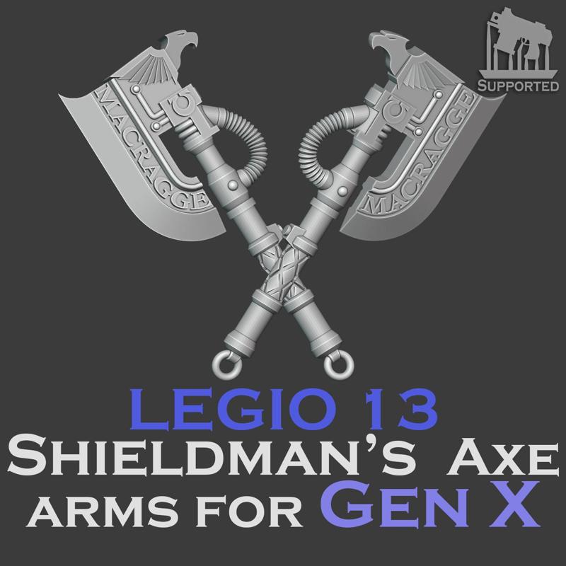 Gen 10 Legio 13 Shieldman's axe arms