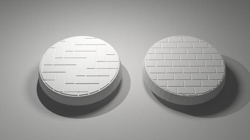 32mm Hollow Base with 2 types of tiles