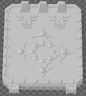 CHAOS SPACE MARINES RHINO / STORM EAGLE DOORS (Type C - KHORNE)