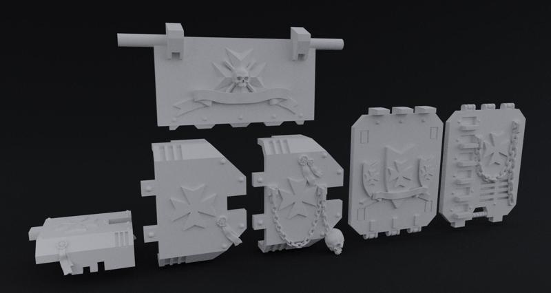 Black Templar Land Raider Upgrade Kit