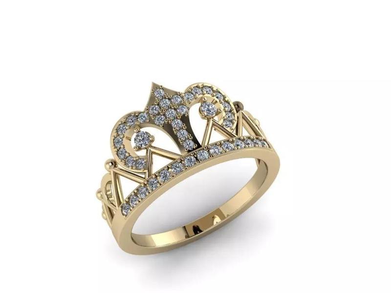 Diamond Jewelry Crown Ring