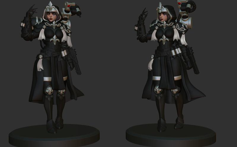 Hospitaler space nun anime figurine