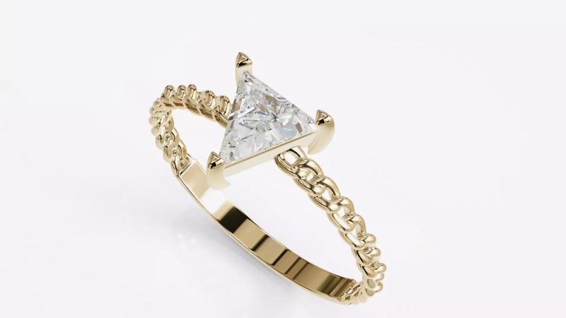 Jewelry Diamond Cuban Ring Model RZ19