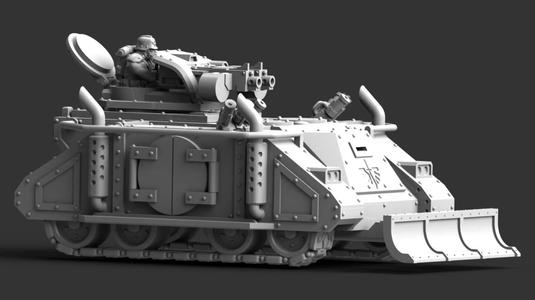 Imperial Guard Fighting Vehicle "Ferus" (Rhino MK-1 modification)