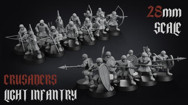 CRUSADERS 28MM LIGHT INFANTRY PACK