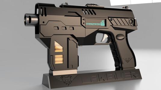 Dredd 2012 Lawgiver- Action, Light and Sound | Holster and Stand | V3 V2